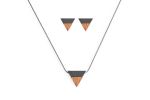 BeWooden - 00 Rubi necklace & earrings set