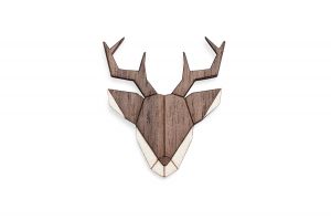 Drevená brošňa Deer Brooch