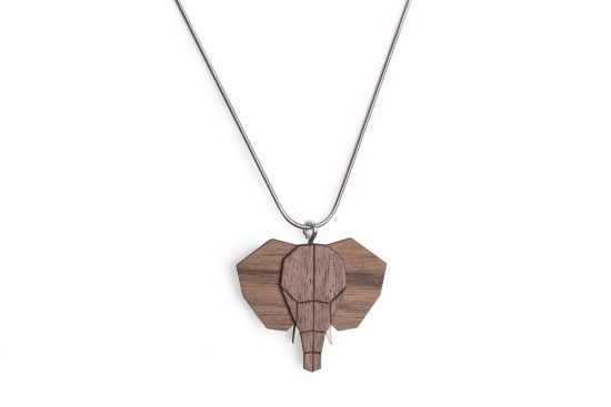 Drevený prívesok Elephant Pendant