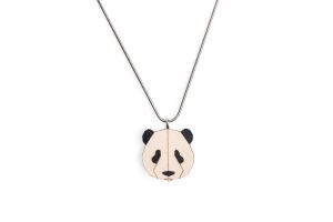 Drevený prívesok Panda Pendant