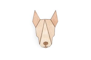 Drevená brošňa Bull Terrier Brooch