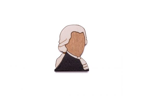 Drevená brošňa Amadeus Brooch