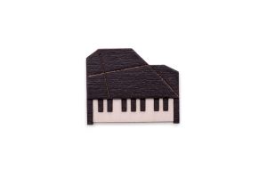 Drevená brošňa Piano Brooch