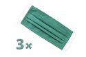 3x Green Mask Set