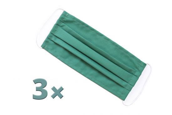 3x Green Mask Set