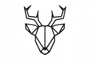 Drevená dekorácia Deer Siluette