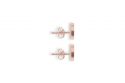 Kovové náušnice Rose Earrings Circle