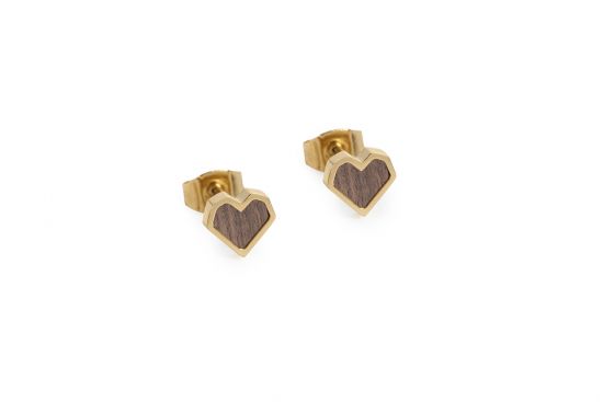 Kovové náušnice Aurum Earrings Heart