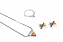 Triangle Earrings & Necklace & Ring