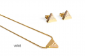 Triangle Earrings & Necklace