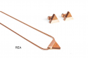 Triangle Earrings & Necklace