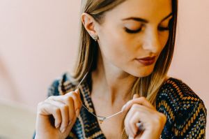 Triangle Earrings & Necklace & Ring