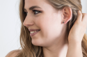 Kovové náušnice Rea Earrings Halfmoon