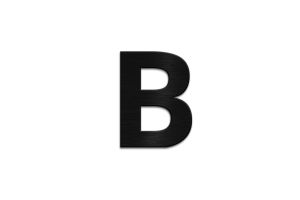 Drevené písmeno Letter B