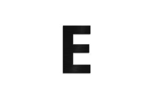 Drevené písmeno Letter E