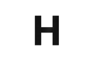 Drevené písmeno Letter H