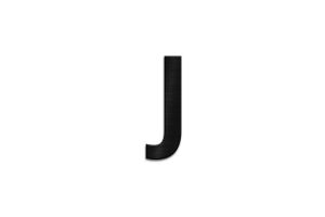Drevené písmeno Letter J