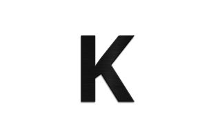 Drevené písmeno Letter K