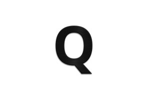 Drevené písmeno Letter Q