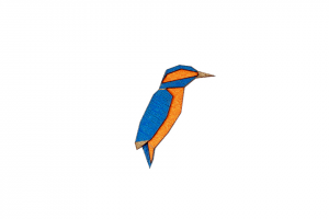 Drevená brošňa Kingfisher Brooch