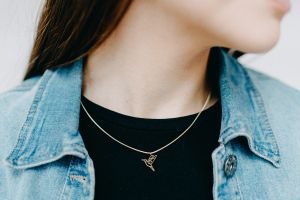 Kovový prívesok Bird Steel Pendant