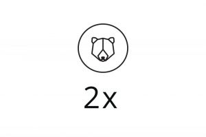 2x Steel Brooch