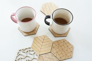 Drevené podložky Deco Coasters