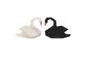 Drevená brošňa Black Swan Brooch
