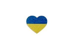 Drevená brošňa Ukraine Brooch