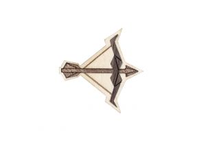 Drevená brošňa Sagittarius Brooch