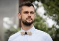 Drevený motýlik Deer Bow Tie