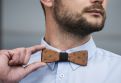 Drevený motýlik Fox Bow Tie