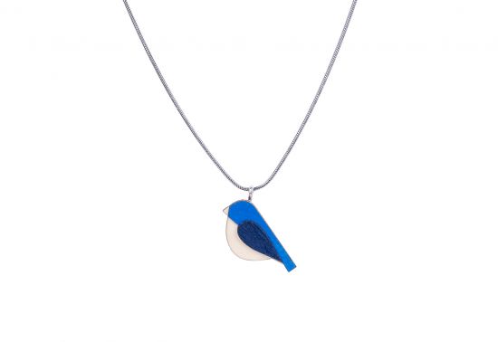 Drevený prívesok Blue Bird Pendant