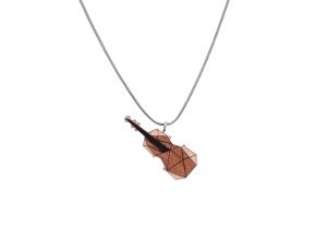 Drevený prívesok Violin Pendant