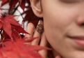 Drevené náušnice Lotos Earrings