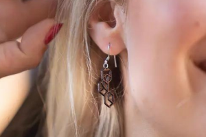 Drevené náušnice Trillo  Earrings
