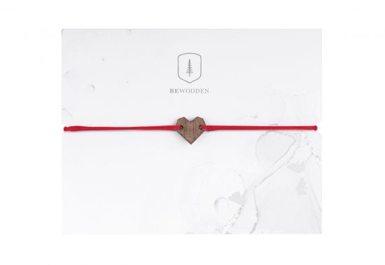 Povrázkový náramok Red Heart Wooden Bracelet