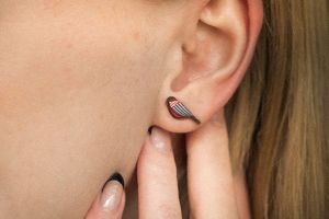 Drevené náušnice Zigzag Cutebird Earrings