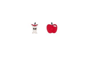 Drevené náušnice Apple Earrings