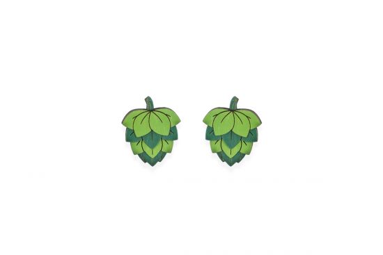 Drevené náušnice Hops Earrings