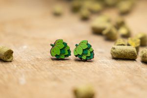 Drevené náušnice Hops Earrings