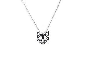 Drevený prívesok Black Foxy Pendant