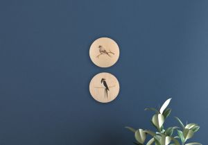 Drevená dekorácia Swallow Wooden Image