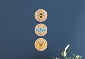 Drevená dekorácia Butterfly Wooden Image