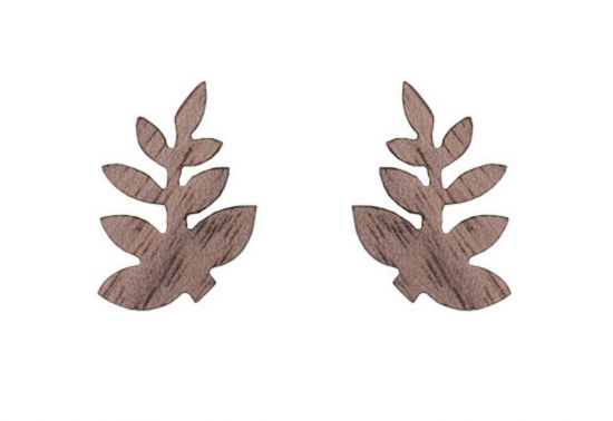 Drevené náušnice Twigo Earings