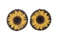 Drevené náušnice Slnečnice Earrings