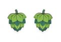 Drevené náušnice Hops Earrings