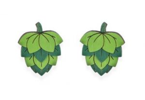Drevené náušnice Hops Earrings