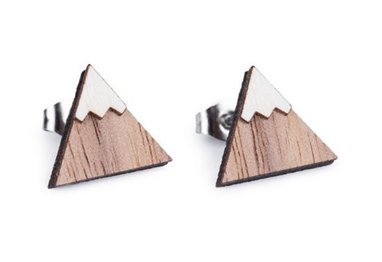 Drevené náušnice Whill Earrings