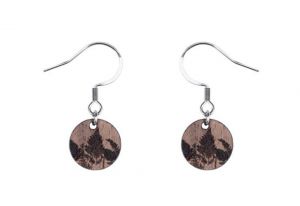 Drevené náušnice Bracken Dangle Earrings